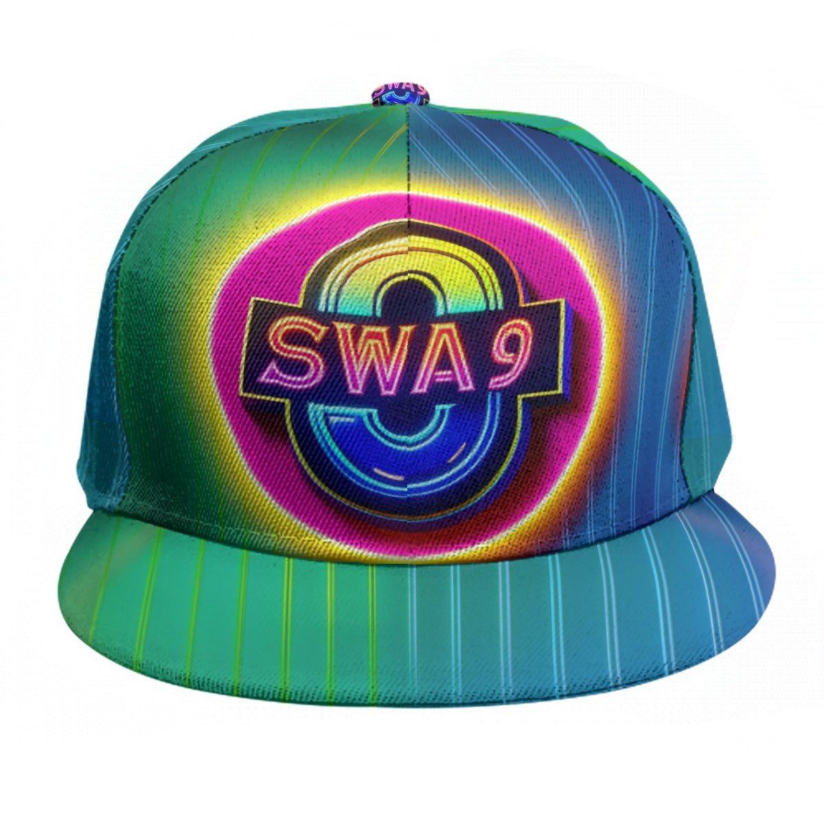 Limited-Edition Electric Aura SWA9 Snapback: Futuristic style in vibrant neon. Perfect for trendsetters. Get yours now!